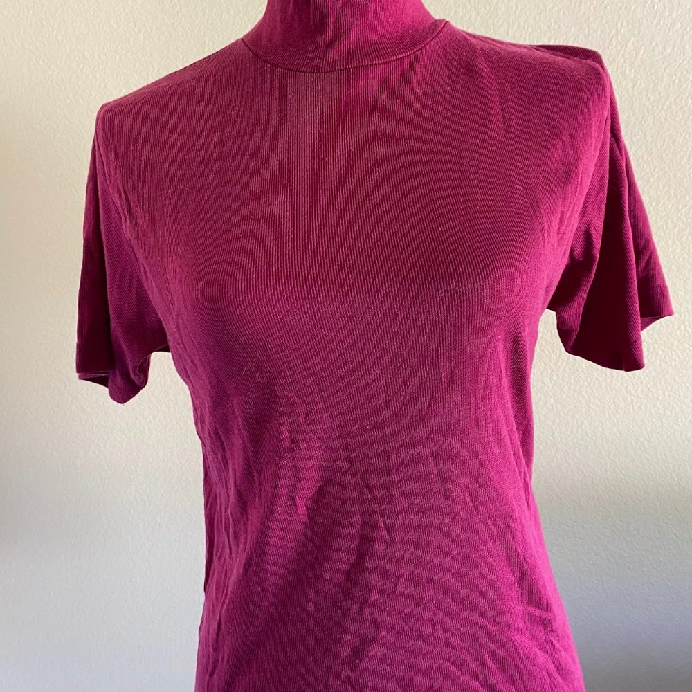 Women's Mock Neck Short Sleeve T-shirt